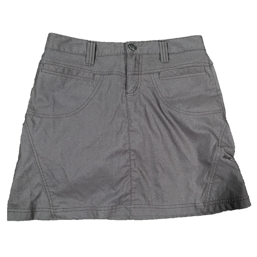 Athleta Gray Hiking Skort Womens Size 2 Activewear Skirt with Built In Shorts